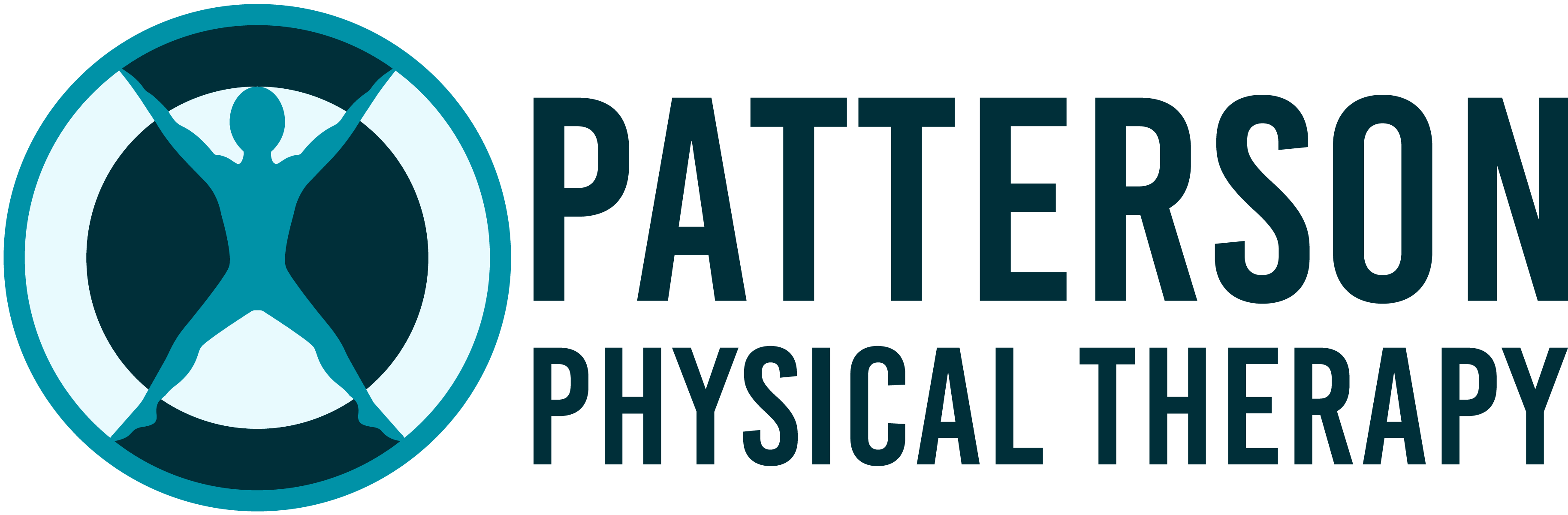 Patterson Physical Therapy logo, links to front page